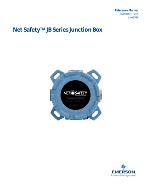 Release: July 2014 Net Safety JB Series Junction Box